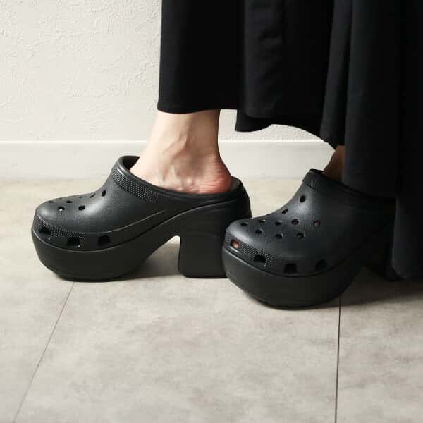 crocs クロックス SIREN CLOG 208547-001 サイレン クロッグ サンダル クロッグサンダル ミュール 靴 厚底 ハイヒール フェミニン レディース LaG Onlinestore