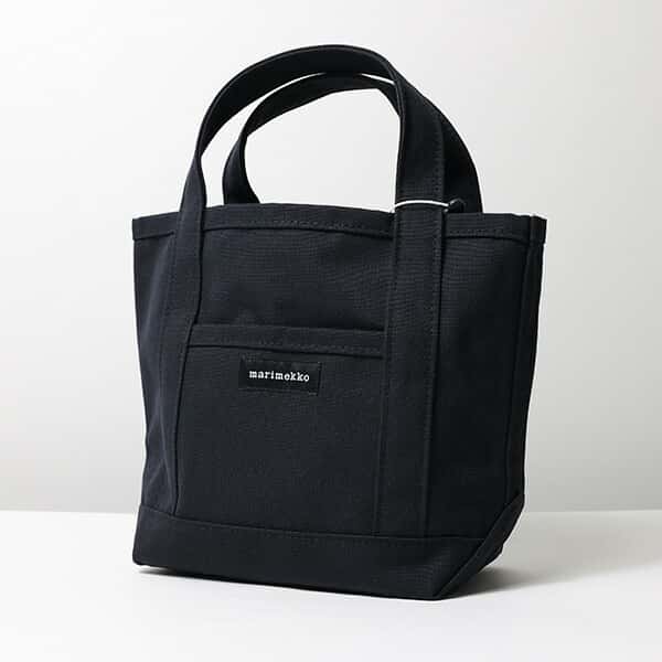 Marimekko マリメッコ Raide Mini Peruskassi Tote Bag トートバッグ 鞄 キャンバス コットン ロゴ レディース 044400 001 LaG Onlinestore