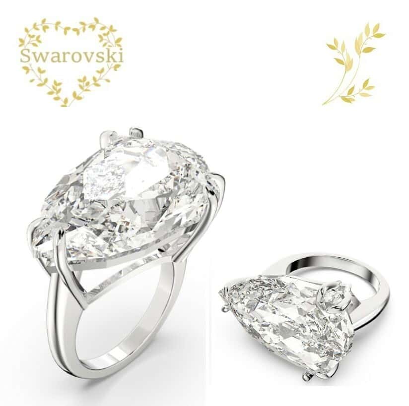 SWAROVSKI リング　5610379　スワロフスキー　Mesmera リング　トリリアントカット, ホワイト, ロジウム・プレーティング　60サイズ　18-19号(18.9mm)　クリスタル　プレゼント　誕生日　記念日　アニバーサリー　ラグジュアリー　並行輸入品