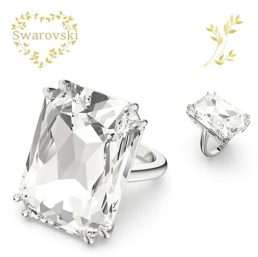 SWAROVSKI リング　5610371　スワロフスキー　Mesmera リング　オーバーサイズ クリスタル, ホワイト, ロジウム・プレーティング　50号 ( 日本サイズ 9号 )　クリスタル　プレゼント　誕生日　記念日　アニバーサリー　ラグジュアリー　並行輸入品
