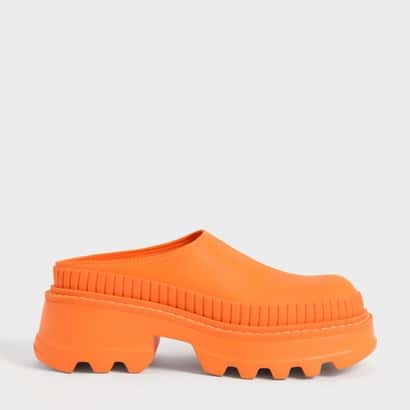 チャンキー ラウンドトウミュール （Orange）