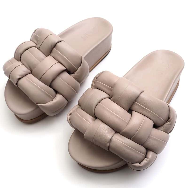 新品訳あり JVAM シープレザー サンダル 【サイズ：35】 LINEN ジェーヴィエーエム レディース 5L/I0569S/KEBR01/HM/SYM