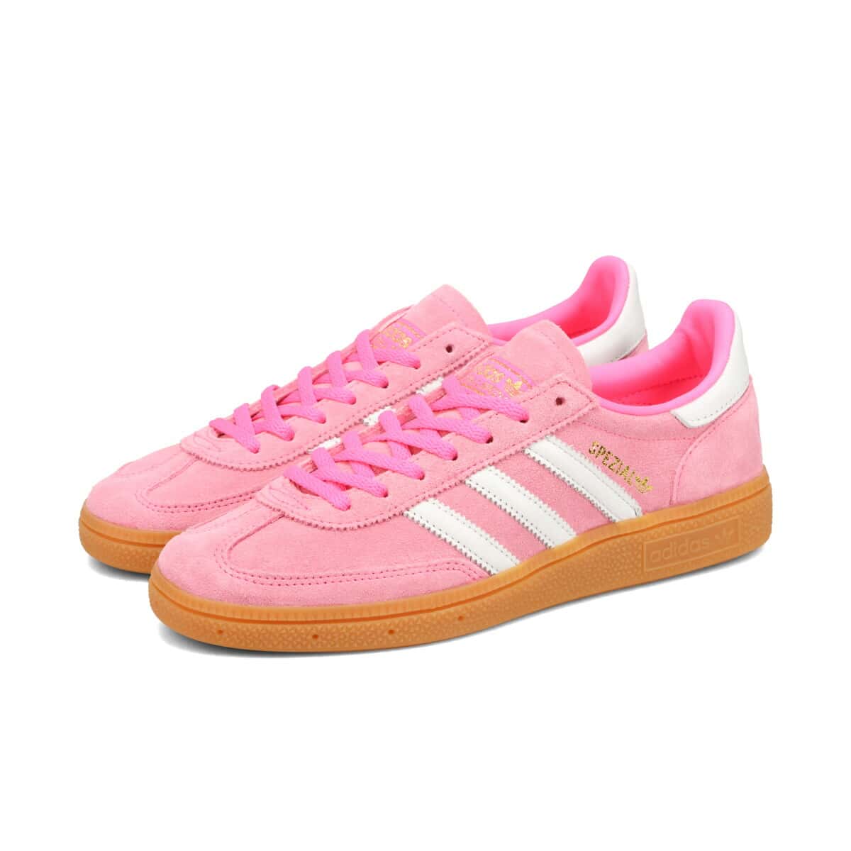 【プライスダウン】 adidas HANDBALL SPEZIAL アディダス ハンドボール スペツィアル メンズ レディース スニーカー ローカット LUCID PINK/FTWR WHITE/GOLD METALLIC ピンク JI2654