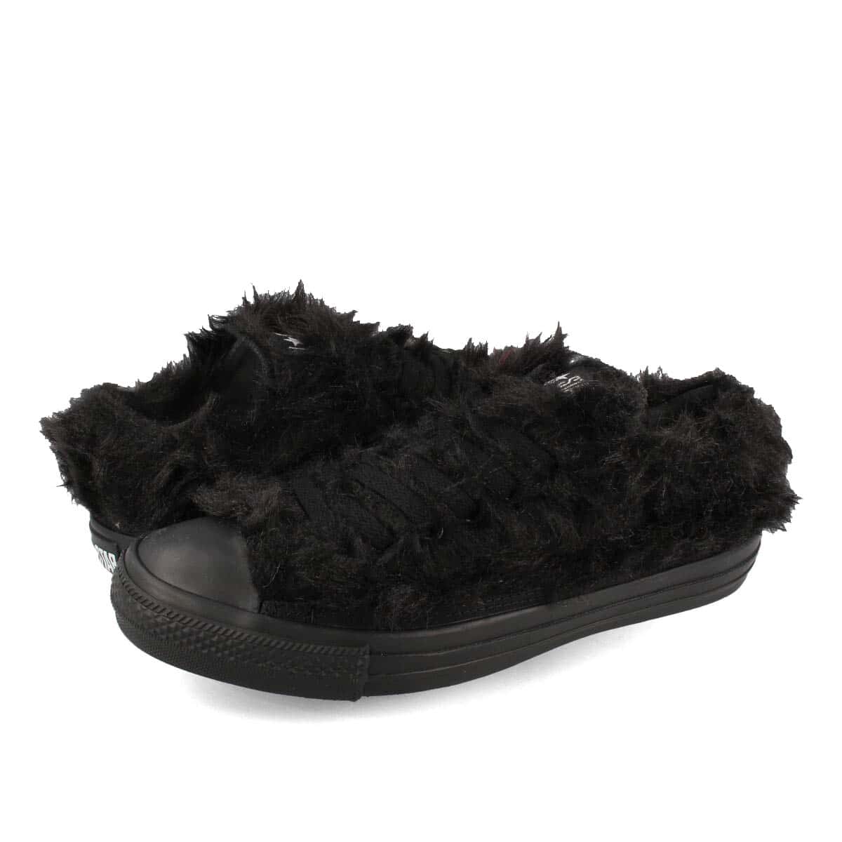【プライスダウン】 15時までのご注文で即日発送 CONVERSE ALL STAR FURRY OX コンバース オールスター ファーリー OX メンズ レディース ローカット ファー素材 BLACK ブラック 黒 31306731