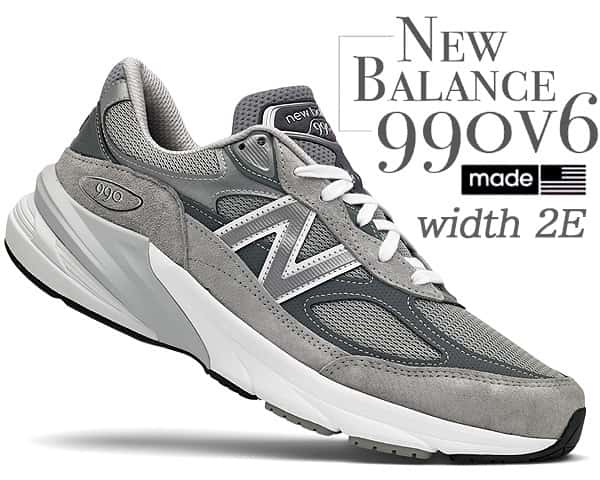 [ ポイントUP & 最大2000円OFFクーポン ] 【ニューバランス M990 V6 グレー Width: 2E】NEW BALANCE M990GL6 MADE IN U.S.A. GRAY [ Width: 2E ] m990gl6-2e