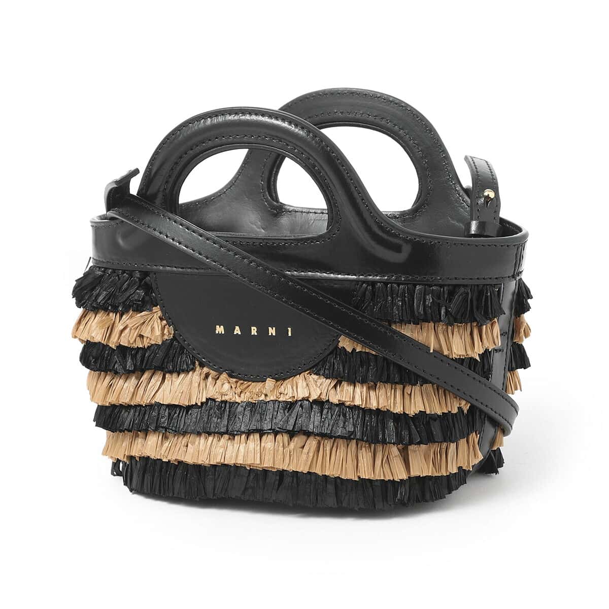 【アウトレット】マルニ MARNI ハンドバッグ 2WAY ショルダーバッグ ブラック bmmp0096l4 p5353 zo525 TROPICALIA【返品送料無料】