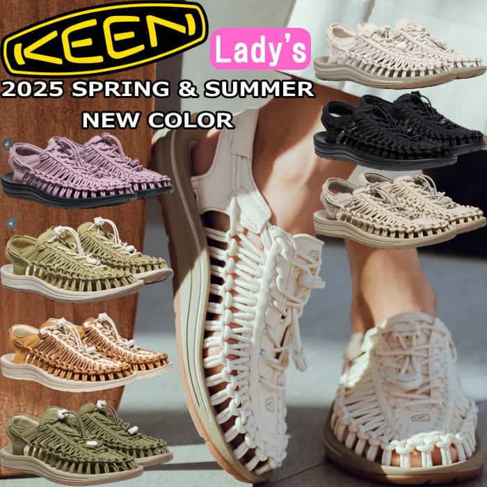 【お買い物マラソンポイント最大10倍】 キーン ユニーク KEEN UNEEK スポーツサンダル レディース アウトドア サンダル ビーチサンダル キャンプ スニーカー レディースサンダル スリッポン レジャー フェス ビーサン 旅行 海 川 山 プール 人気 代表作 正規品 送料無料