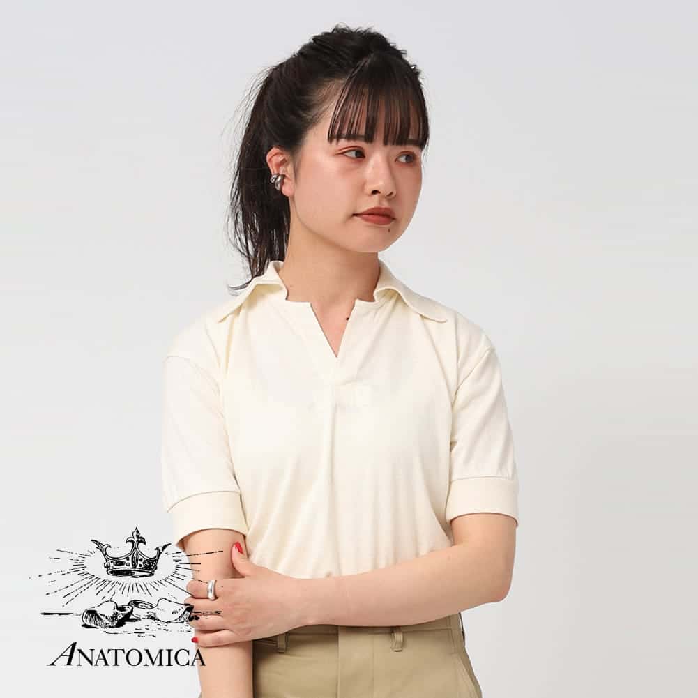 【30％OFF SALE セール】ANATOMICA（アナトミカ）SKIPPER POLO（スキッパーポロ）25SS スキッパー ポロシャツ コットンレーヨン メンズ メンズポロシャツ レディース ユニセックス ギフト
