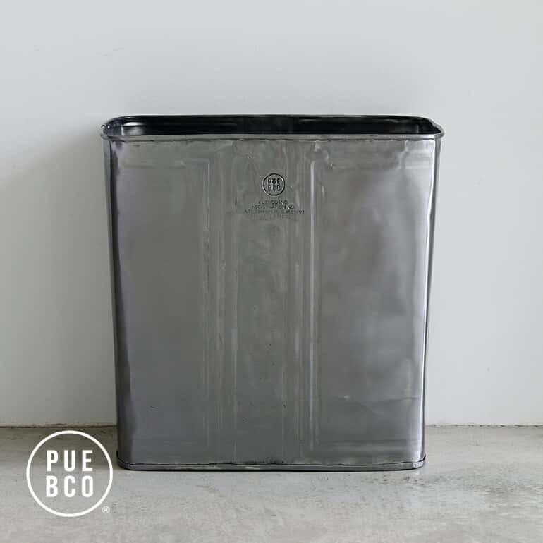 【マラソン★P最大47倍】PUEBCO[プエブコ]RECYCLE STEEL TRASH CAN Rectangle ゴミ箱[リサイクルスチールトラッシュカンレクタングル ダストボックス 長方形 スチール製 インテリア ヴィンテージ インダストリアル]☆