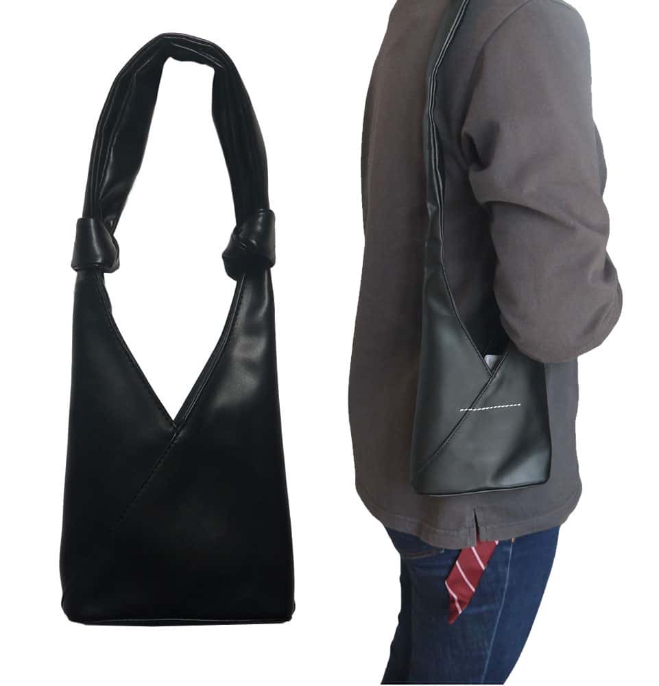 【2024年入荷モデル】MM6 Maison Margiela メゾン マルジェラ ジャパニーズノットバッグ ハンドバッグ ミニトートバッグ ブラック Japanese SB6WD0014 P4622 T8013 ノットハンドル【あす楽対応_関東】