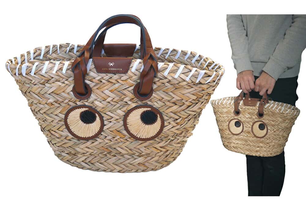ANYA HINDMARCH アニヤハインドマーチ かごバッグ アイズ バスケット スモール レディース 5050925155120 Small Basket Paper Eyes in Seagrass