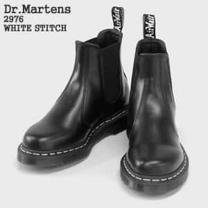 ドクターマーチン/Dr.Martens 2976ホワイトステッチ スムースレザーチェルシーブーツ サイドゴアブーツ 2976 WHITE STITCH 2976WS 26257001【コンビニ受取可能】【a*】