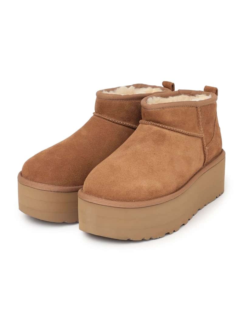 UGG:CLASSIC ULTRA MINI PLAT FORM ◇ SHIPS WOMEN シップス シューズ・靴 ブーツ ブラウン ブラック【送料無料】[Rakuten Fashion]