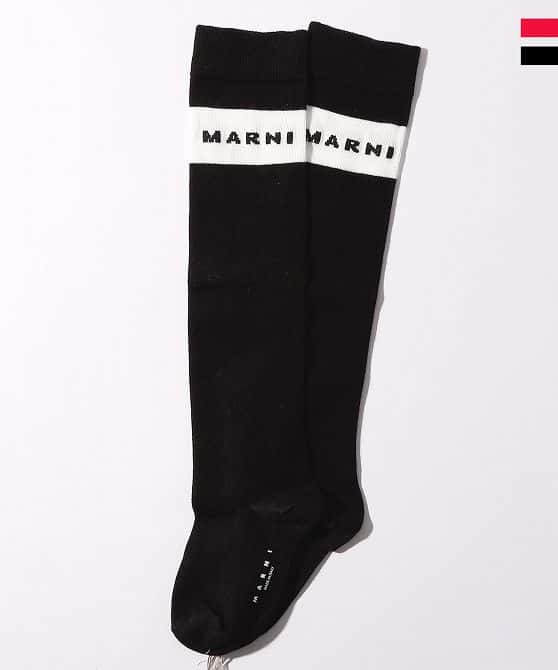 MARNI マルニ ブランドロゴハイソックス 靴下 男の子 女の子 子供服 こども服 キッズ おしゃれ かっこいい かわいい ブランド【正規輸入品】