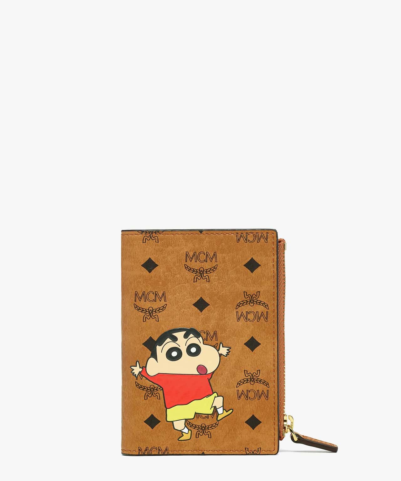 MCM 【公式】【MCM * クレヨンしんちゃん】Aren スモール ウォレット エムシーエム 財布・ポーチ・ケース 財布 ブラウン【送料無料】