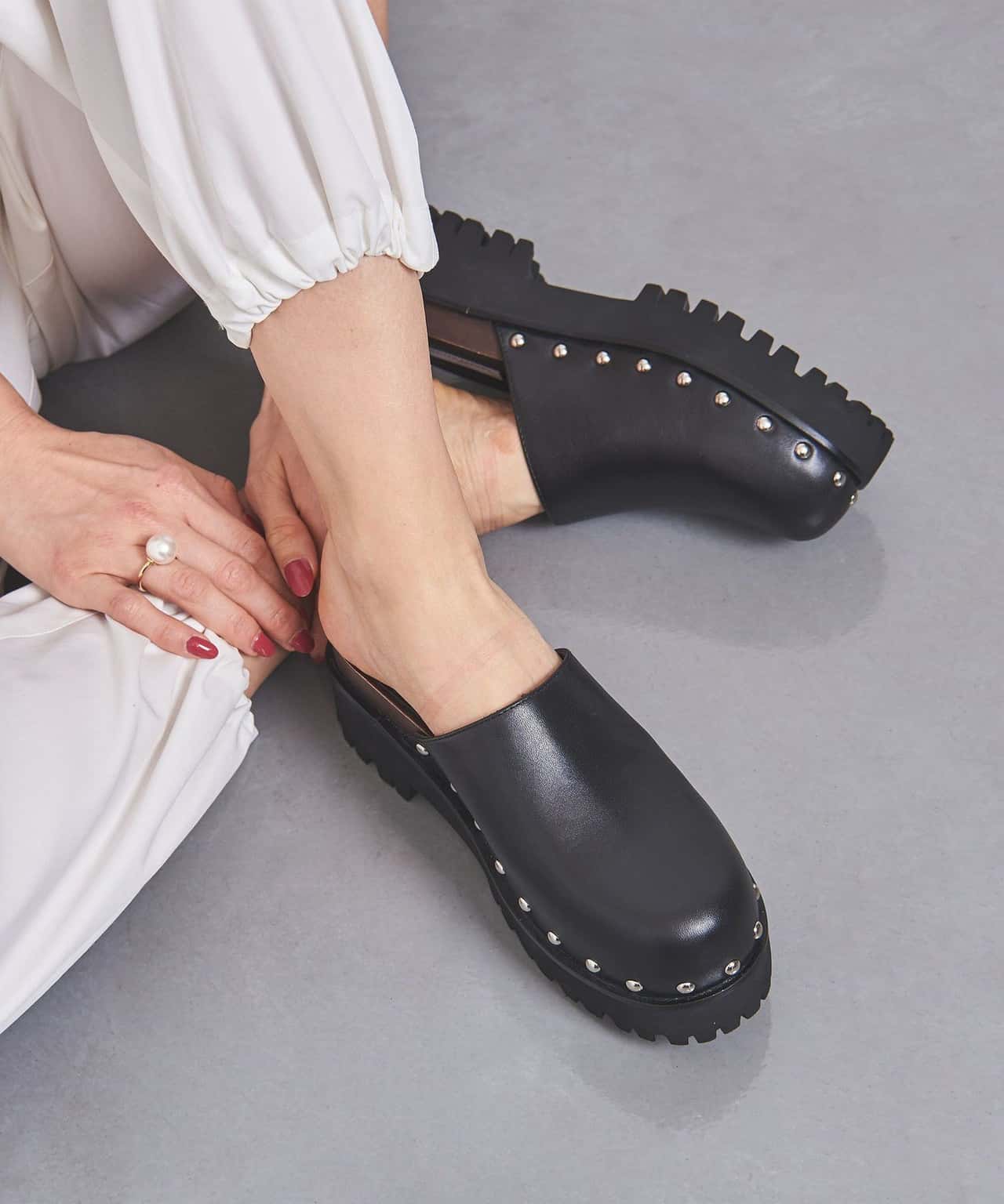 【SALE／80%OFF】UNITED ARROWS サボ ミュール ユナイテッドアローズ アウトレット シューズ・靴 その他のシューズ・靴 ブラック ホワイト【送料無料】