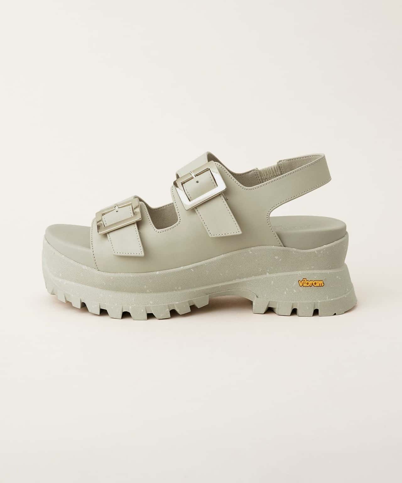【SALE／50%OFF】ODETTE E ODILE ヴィブラムダブルベルト サンダル60↑ ユナイテッドアローズ アウトレット シューズ・靴 サンダル ブラック ベージュ【送料無料】
