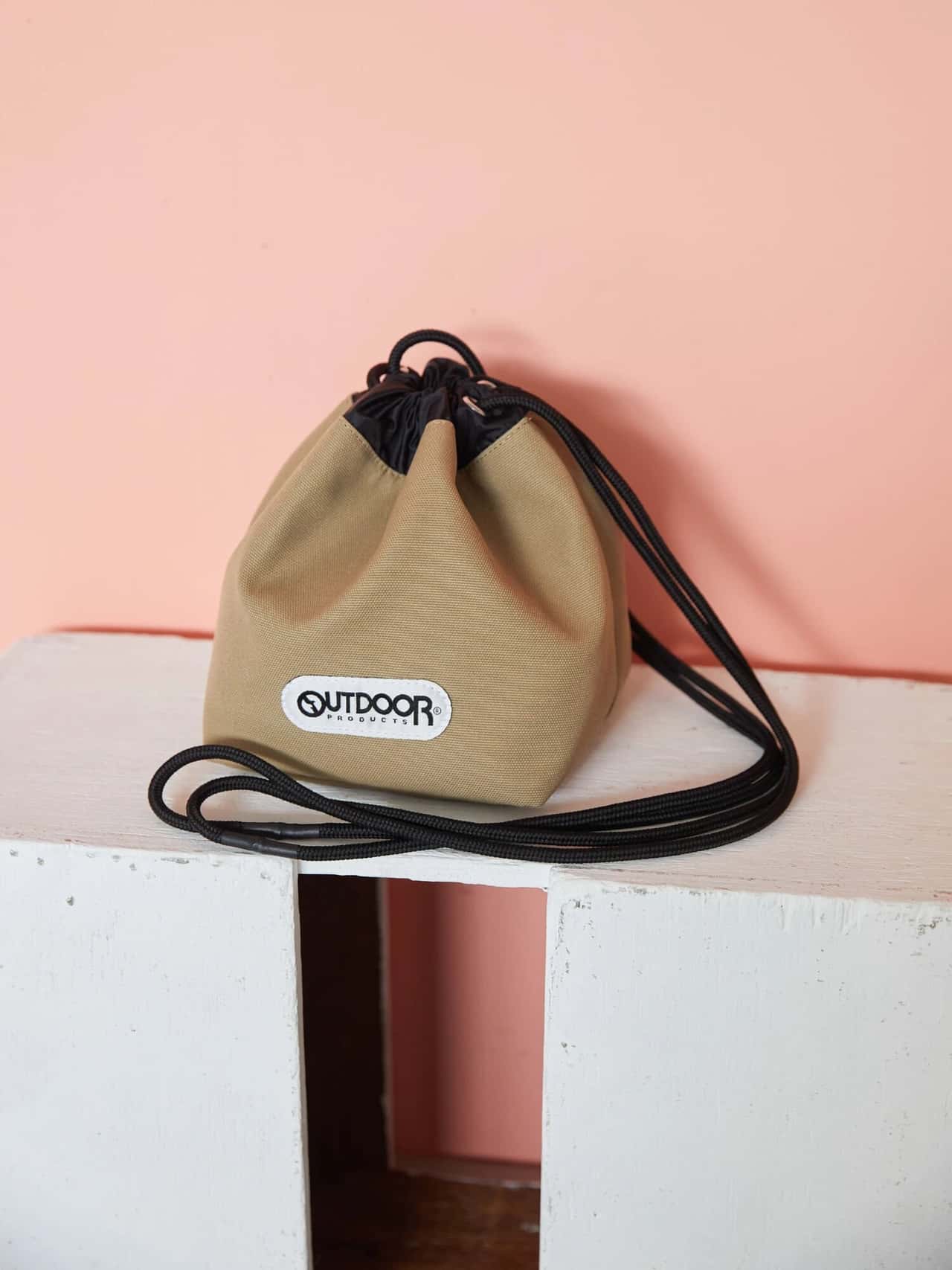 【SALE／70%OFF】AMERICAN HOLIC OUTDOOR PRODUCTS EX 巾着BAG アメリカン ホリック バッグ その他のバッグ ベージュ