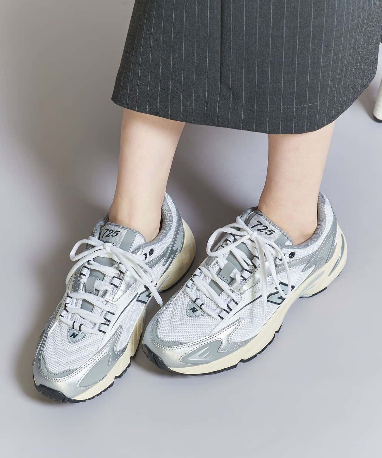 【SALE／30%OFF】BEAUTY&YOUTH UNITED ARROWS ＜New Balance＞ML725/スニーカー ビューティー＆ユース　ユナイテッドアローズ シューズ・靴 スニーカー ホワイト ブラック シルバー【送料無料】