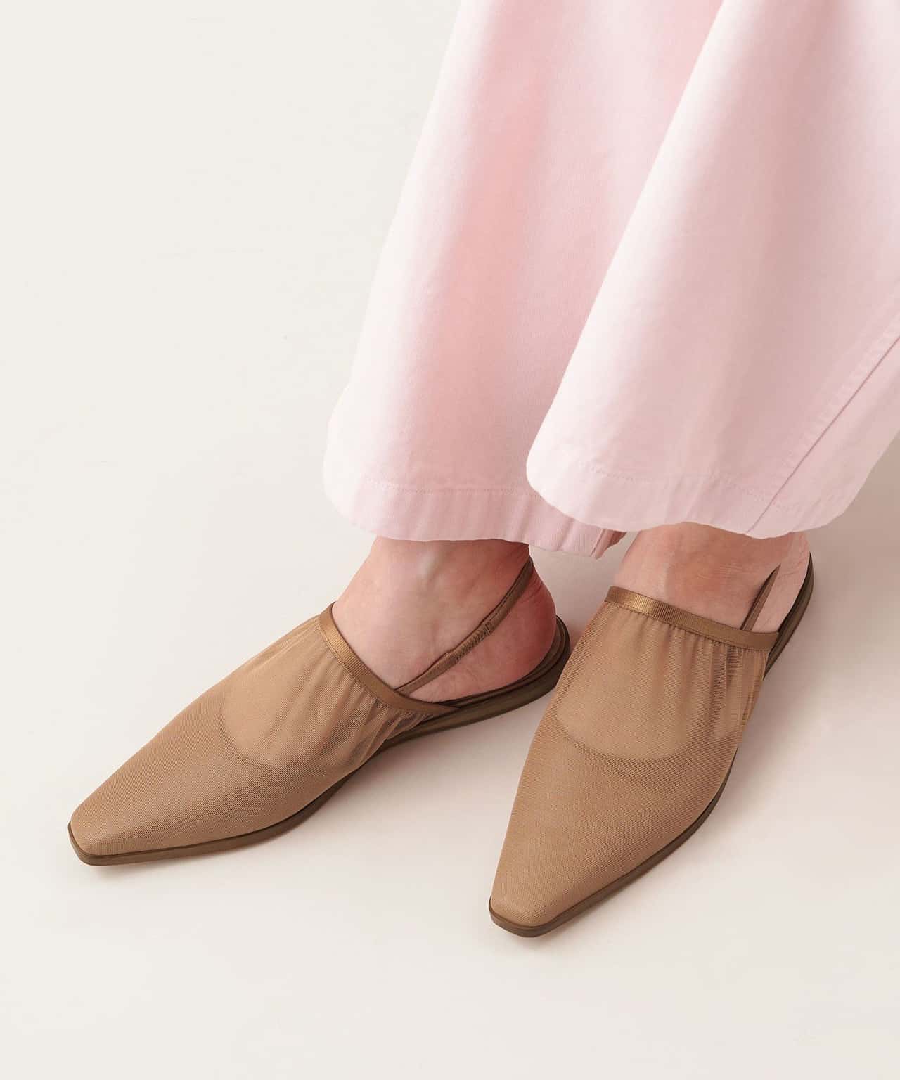 【SALE／70%OFF】ODETTE E ODILE チュールカバーバックベルト フラット10↑ ユナイテッドアローズ アウトレット シューズ・靴 パンプス ブラック ブラウン【送料無料】