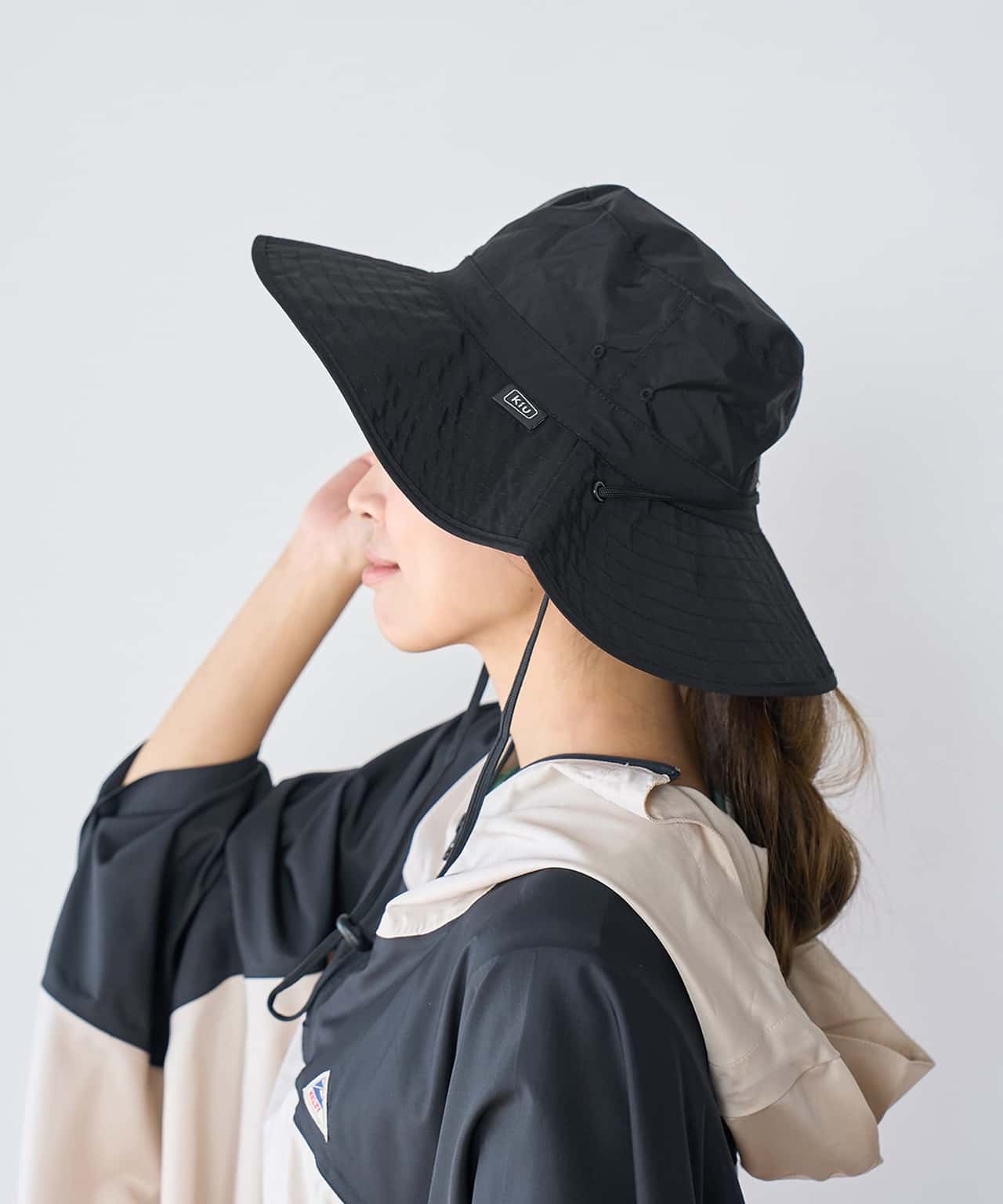 【SALE／50%OFF】ROPE' PICNIC PASSAGE 【KiU/キウ】WR UV HAT ロペピクニック 帽子 ハット ブラック ベージュ