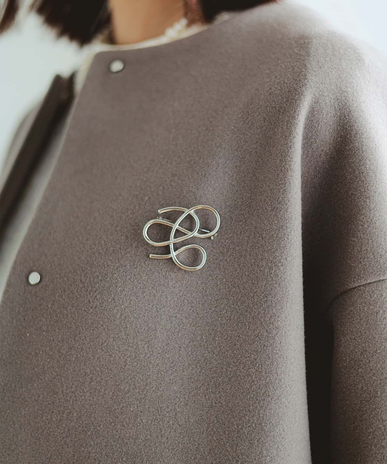 【SALE／30%OFF】B:MING by BEAMS ニュアンスカーブ ブローチ ビーミング ライフストア バイ ビームス アクセサリー・腕時計 ブローチ・コサージュ・バッジ ゴールド シルバー
