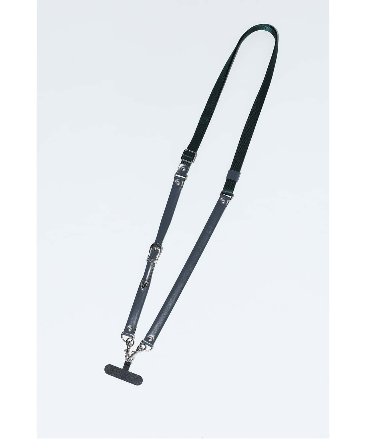 【SALE／50%OFF】TOGA TOO Nylon phone strap トーガ ファッション雑貨 その他のファッション雑貨 グレー ブラック【送料無料】
