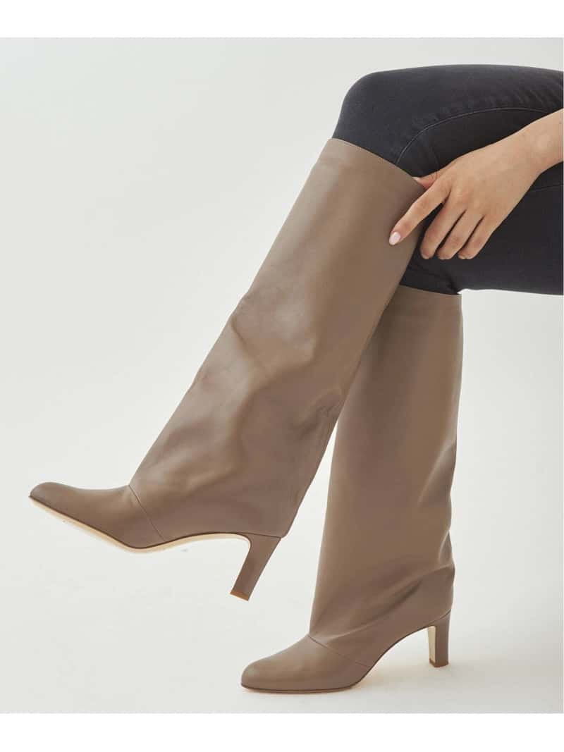 【SALE／40%OFF】plage 【NEBULONIE/ネブローニ】NAPPA HEEL ブーツ◆ プラージュ シューズ ショートブーツ/ブーティー ベージュ【送料無料】