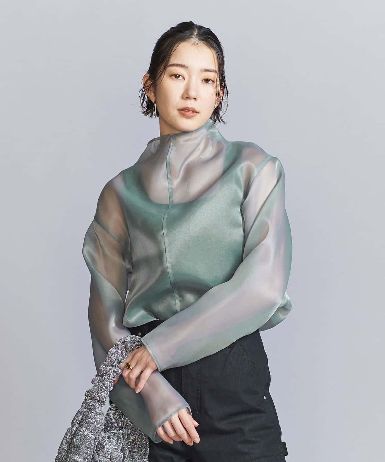 【SALE／80%OFF】BEAUTY&YOUTH UNITED ARROWS シアー タートルネック プルオーバー ユナイテッドアローズ アウトレット ワンピース・ドレス チュニック ブラック グレー ピンク
