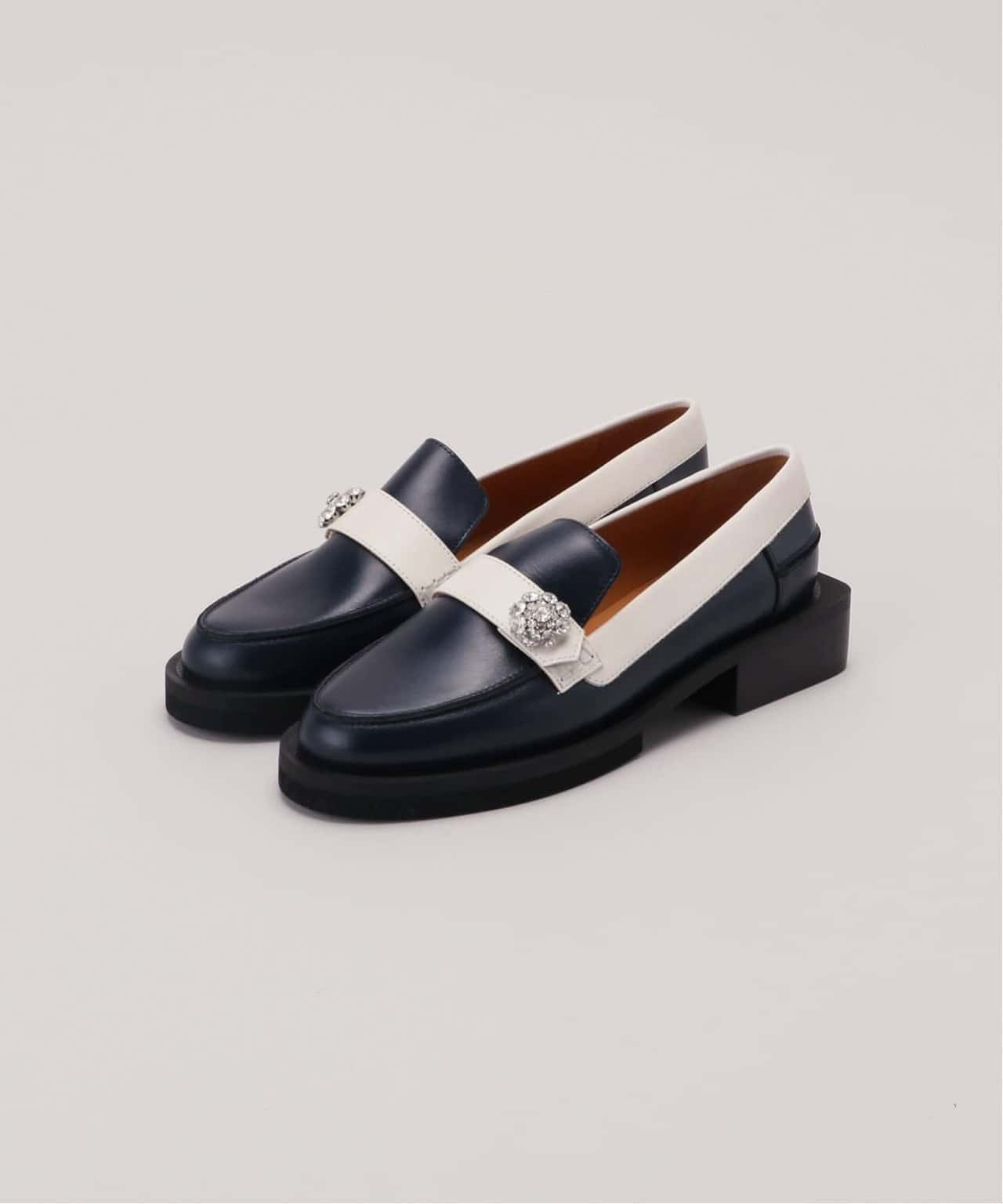 【SALE／30%OFF】U by SPICK&SPAN 【GANNI / ガニー】ewel Moccasin ユーバイスピックアンドスパン シューズ・靴 その他のシューズ・靴 ネイビー【送料無料】