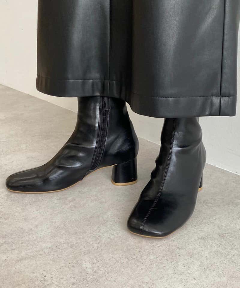 【SALE／70%OFF】CITEN ＜CITEN(シテン)＞ワイドスクエア ストレッチ ショートブーツ ユナイテッドアローズ アウトレット シューズ・靴 その他のシューズ・靴 ブラック ホワイト ベージュ