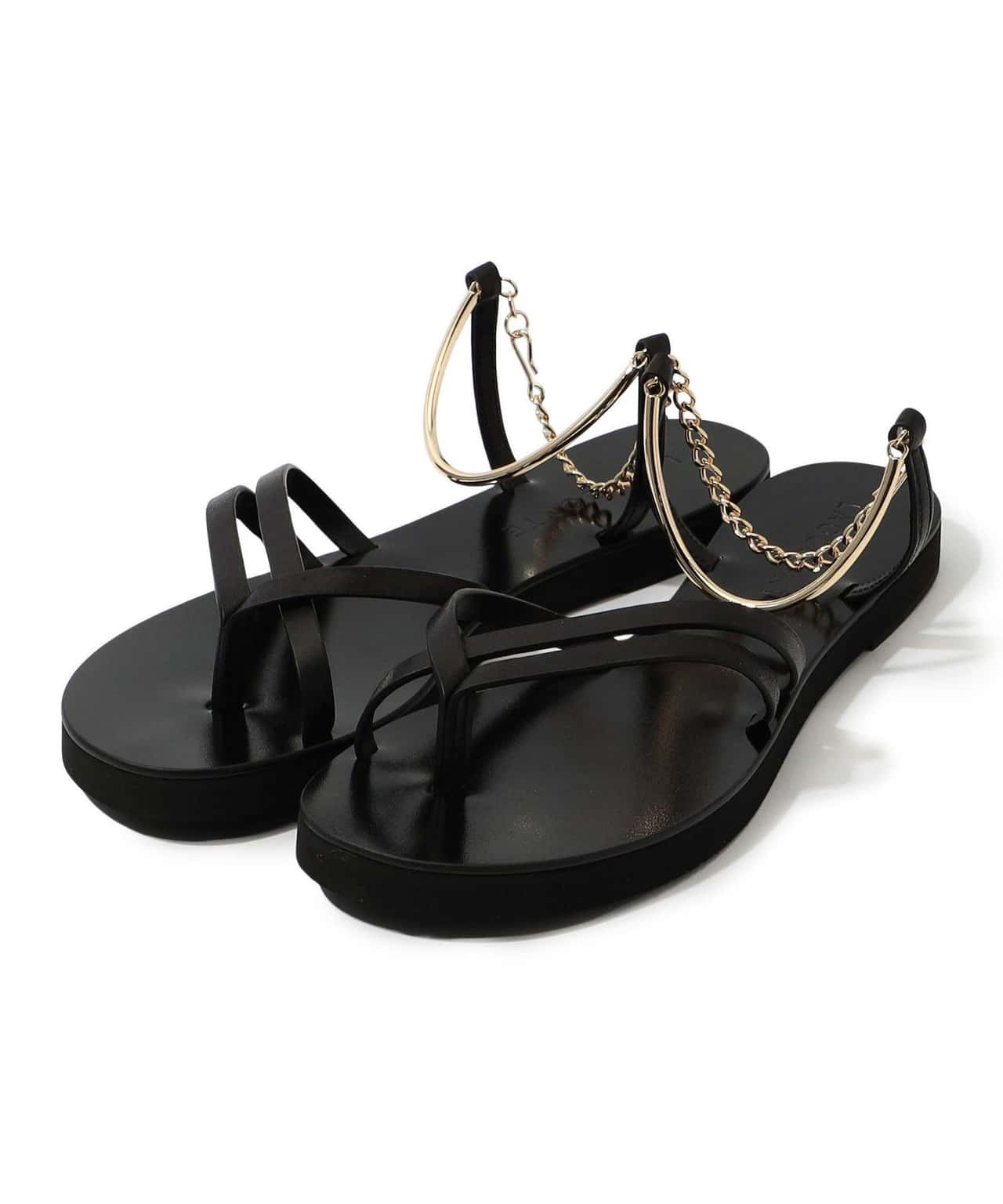 【SALE／50%OFF】TOMORROWLAND GOODS 【別注】LAOCOONTE FILIPA フラットサンダル トゥモローランド シューズ・靴 サンダル ブラック【送料無料】