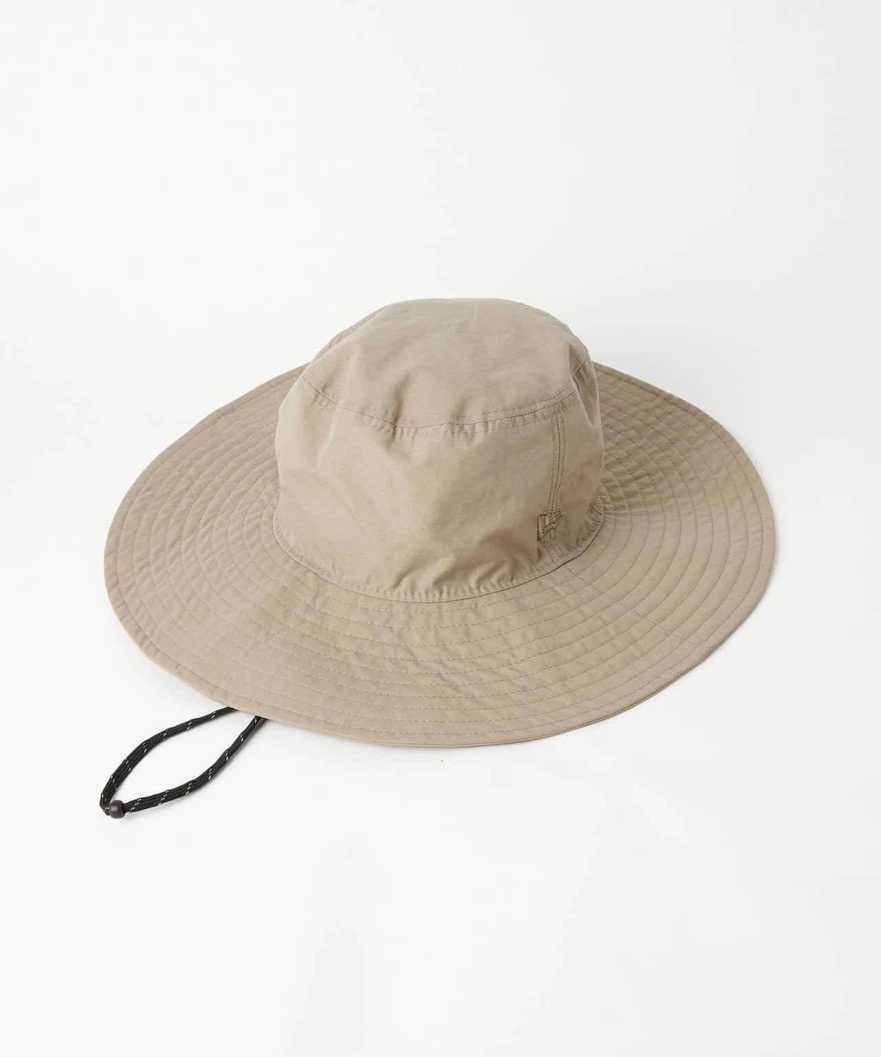 UNITED ARROWS green label relaxing 【別注】＜NEW ERA＞ワイドブリム ハット2 - 撥水 - ユナイテッドアローズ グリーンレーベルリラクシング 帽子 ハット ベージュ ブラック【送料無料】