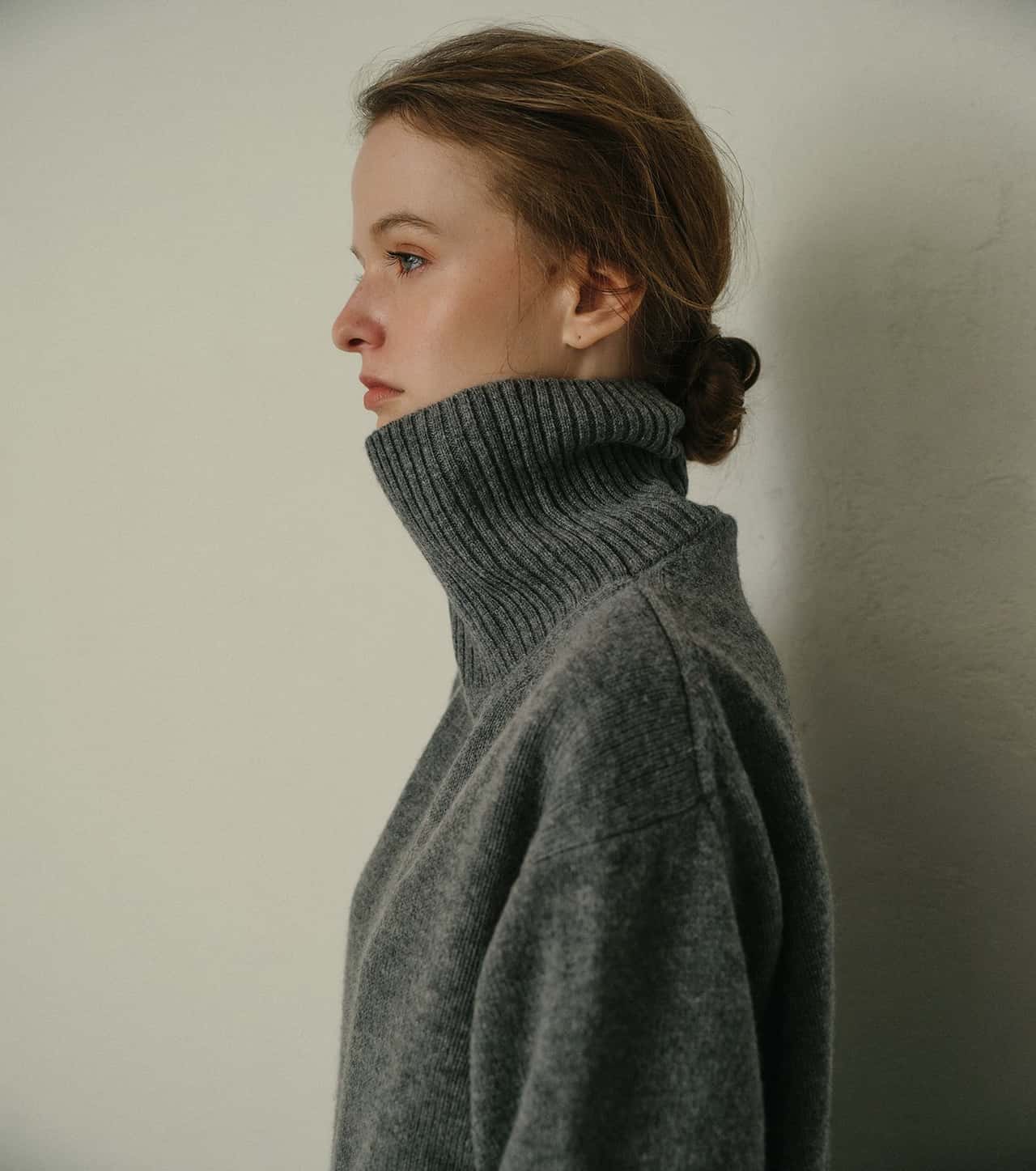 【SALE／50%OFF】LE CIEL BLEU タートルネックニットプルオーバー / Turtle-Neck Knit Pullover ルシェルブルー トップス ニット グレー ブラック ホワイト レッド【送料無料】