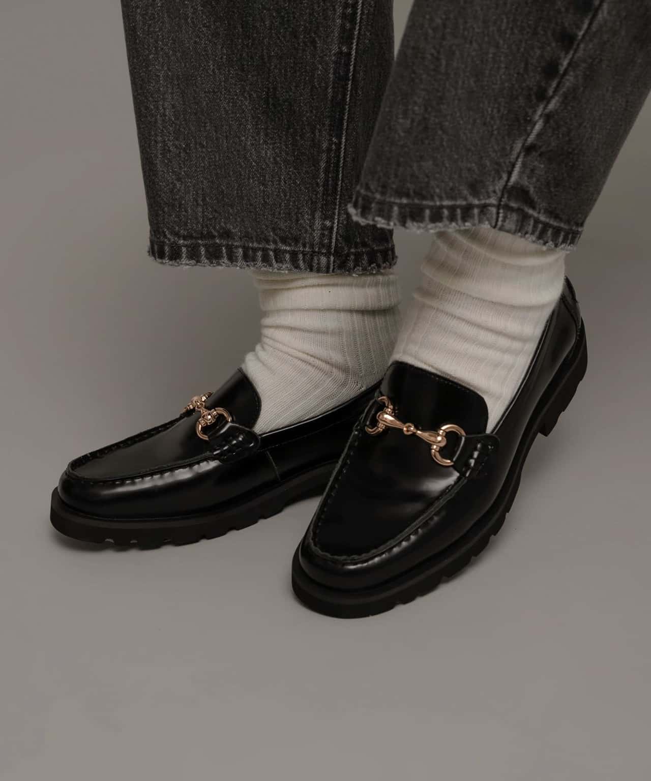 【SALE／50%OFF】Sonny Label ARTESANOS ビットローファー サニーレーベル シューズ・靴 ローファー ブラック ホワイト【送料無料】