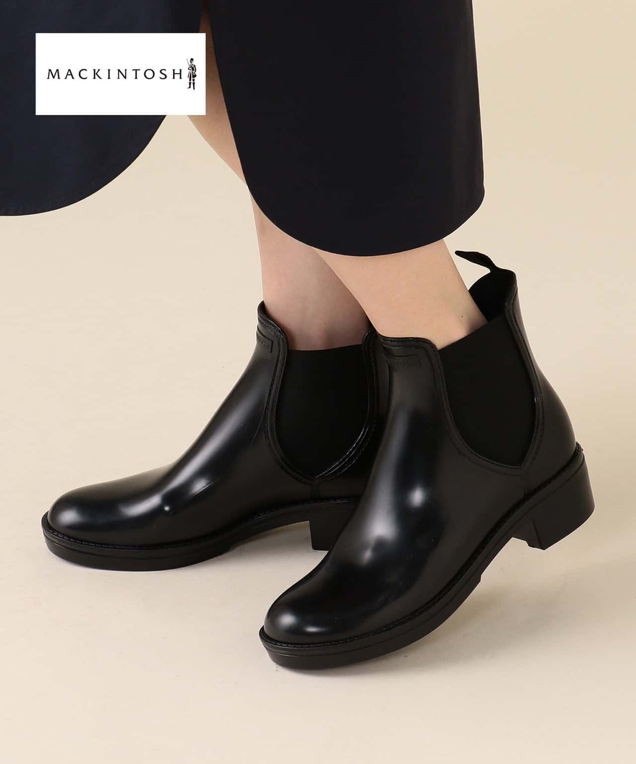 Demi-Luxe BEAMS MACKINTOSH / TRINIT サイドゴア レインブーツ レイングッズ 雨の日対策 デミルクス ビームス シューズ・靴 レインシューズ・ブーツ ブラック【送料無料】