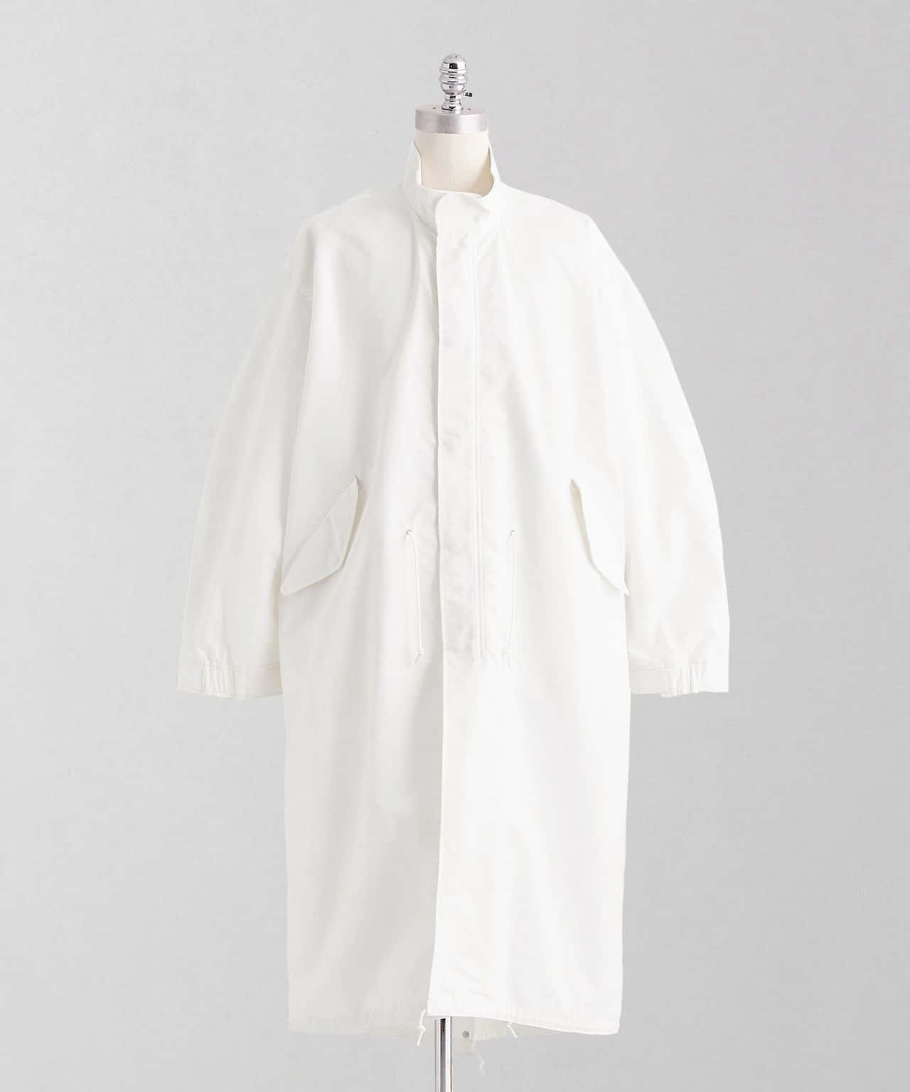 【SALE／70%OFF】LOEFF ＜LOEFF＞TCオックス ミリタリー スタンドカラー コート UNISEX ユナイテッドアローズ アウトレット ジャケット・アウター その他のジャケット・アウター ホワイト【送料無料】