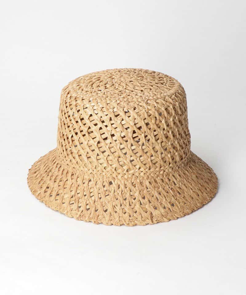 【SALE／50%OFF】UNITED ARROWS green label relaxing ＜Avi＞ ストロー バケットハット / 帽子 ユナイテッドアローズ グリーンレーベルリラクシング 帽子 ハット ベージュ【送料無料】