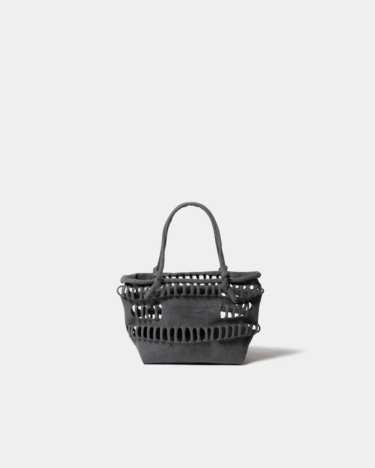 【SALE／20%OFF】beautiful people konbu knit shopping busket bag S ビューティフルピープル バッグ かごバッグ グレー イエロー ブルー グリーン【送料無料】