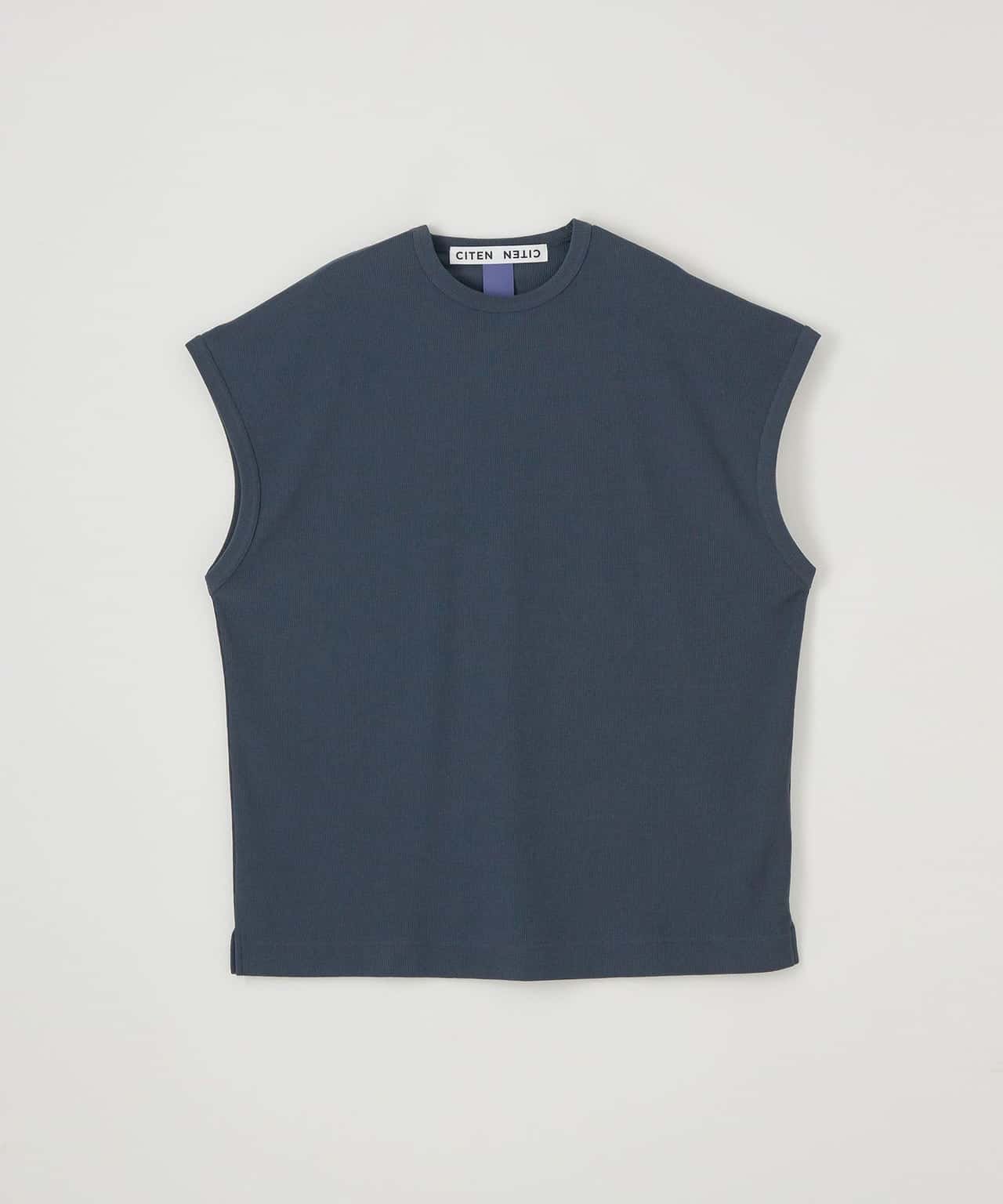 【SALE／50%OFF】CITEN ＜CITEN＞カットアゼ ノースリーブ Tシャツ ーウォッシャブルー ユナイテッドアローズ アウトレット トップス カットソー・Tシャツ ブルー ホワイト ベージュ