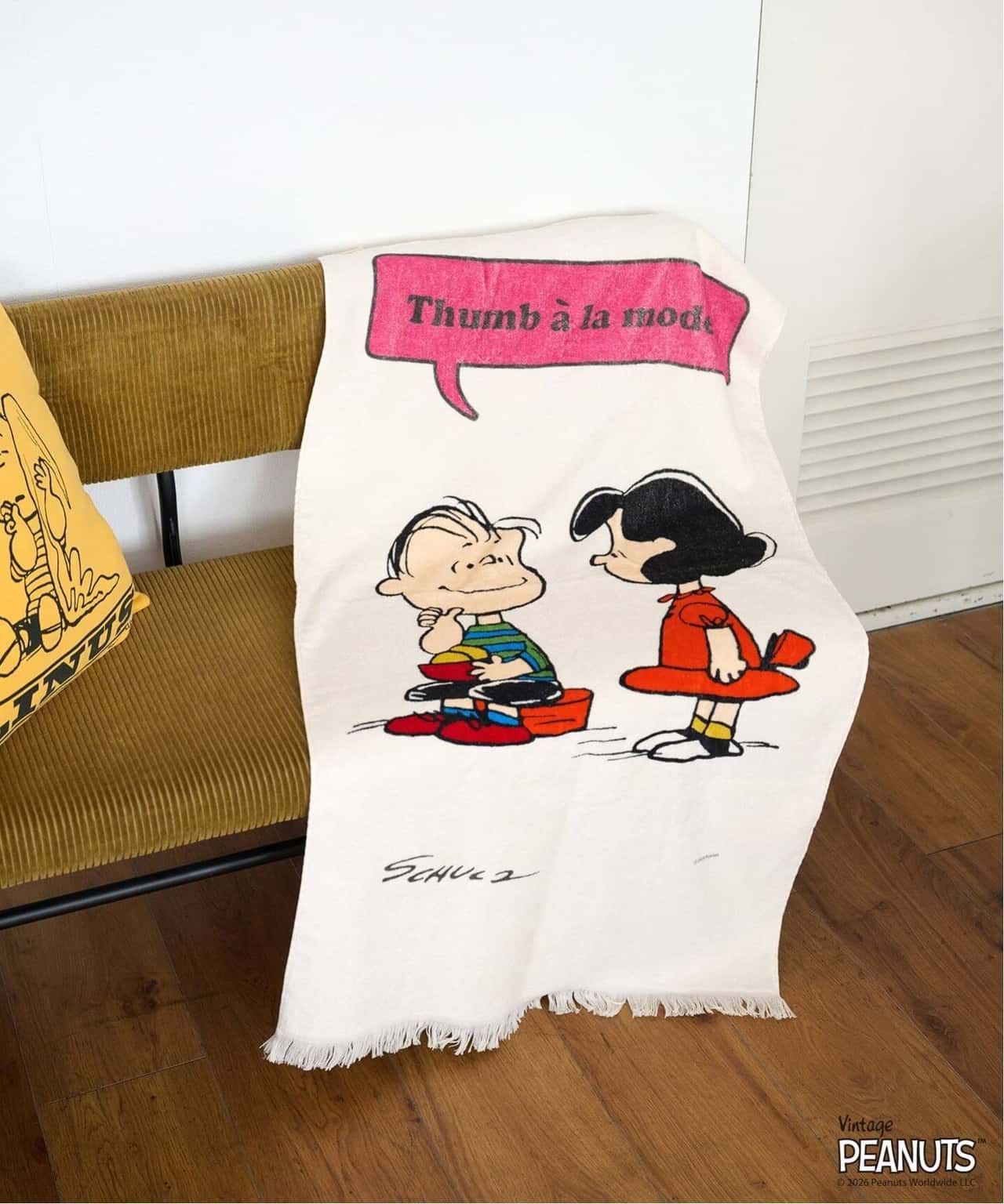 JOURNAL STANDARD FURNITURE 【PEANUTS*JOURNAL STANDARD FURNITURE】BATH TOWEL バスタオル ジャーナルスタンダードファニチャー インテリア・生活雑貨 タオル イエロー ブルー グリーン ピンク