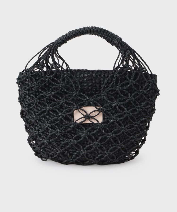 【SALE／20%OFF】INDIVI 【beautiful people】abaca twist bag S インディヴィ バッグ ハンドバッグ ブラック レッド オレンジ ブルー【送料無料】
