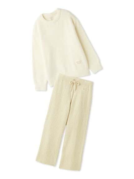 【SALE／30%OFF】gelato pique カラフルパウダープルオーバー&ベビモコリブロングパンツセット ジェラートピケ インナー・ルームウェア その他のインナー・ルームウェア ピンク グレー【送料無料】