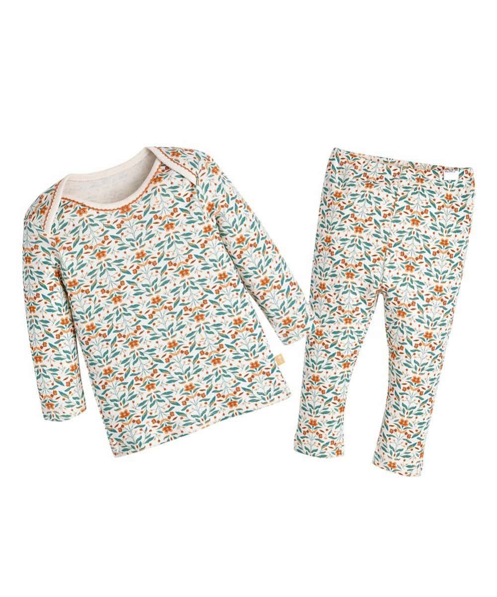 【SALE／70%OFF】moimoln モイモルン/【ルームウェア】ピコレーストップス&パンツ モイモルン インナー・ルームウェア パジャマ グリーン
