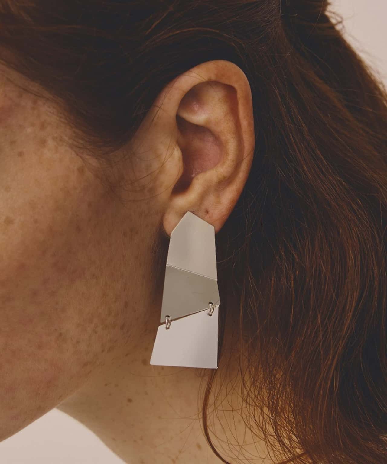 【SALE／5%OFF】LAPUIS LAPUIS(ラピュイ) Puzzle Plate pierced earrings キャセリーニ アクセサリー・腕時計 ピアス シルバー【送料無料】