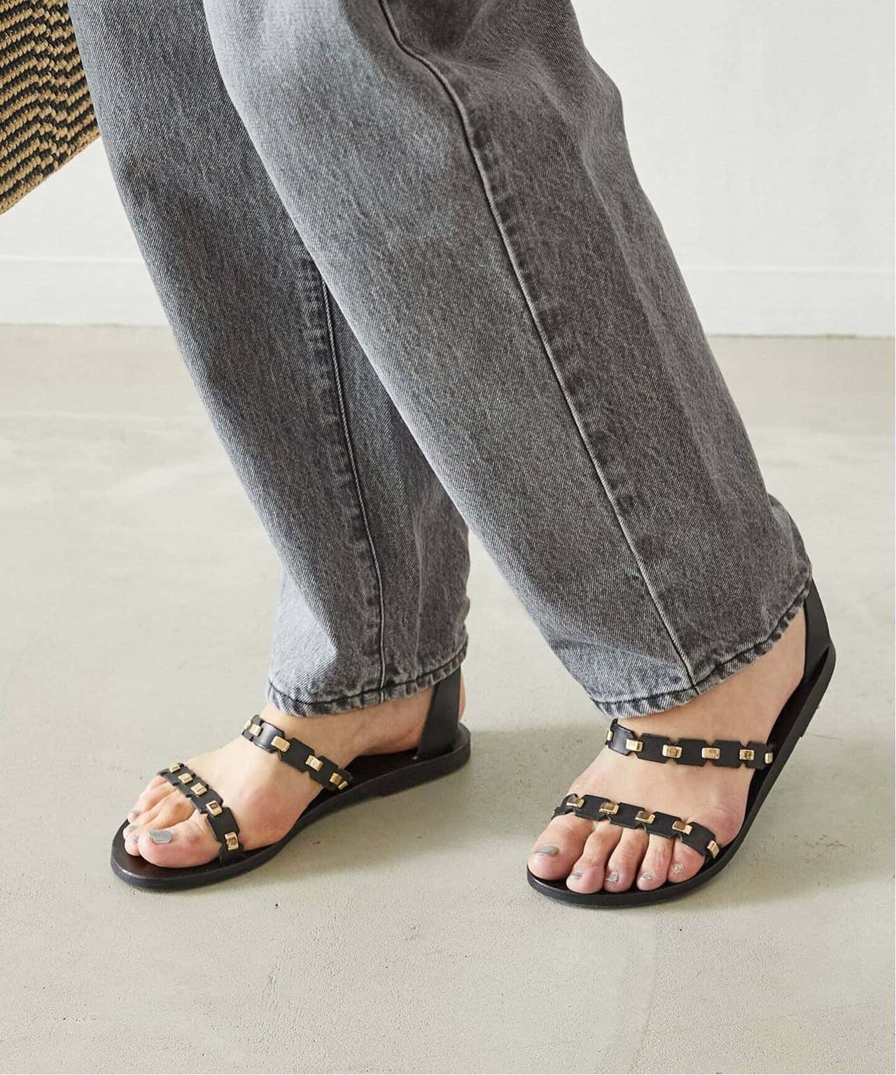 【SALE／30%OFF】VERMEIL par iena 【ANCIENT GREEK SANDALS/エインシャント グリーク サンダル】SANDAL ヴェルメイユ パー イエナ シューズ・靴 サンダル ブラック【送料無料】