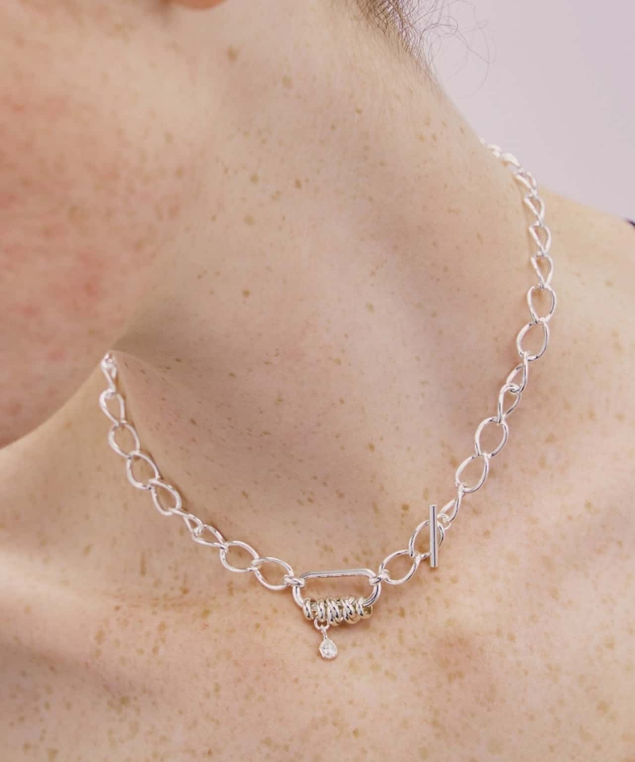 【SALE／5%OFF】LAPUIS LAPUIS(ラピュイ) Bijou Coil choker キャセリーニ アクセサリー・腕時計 チョーカー シルバー ゴールド【送料無料】