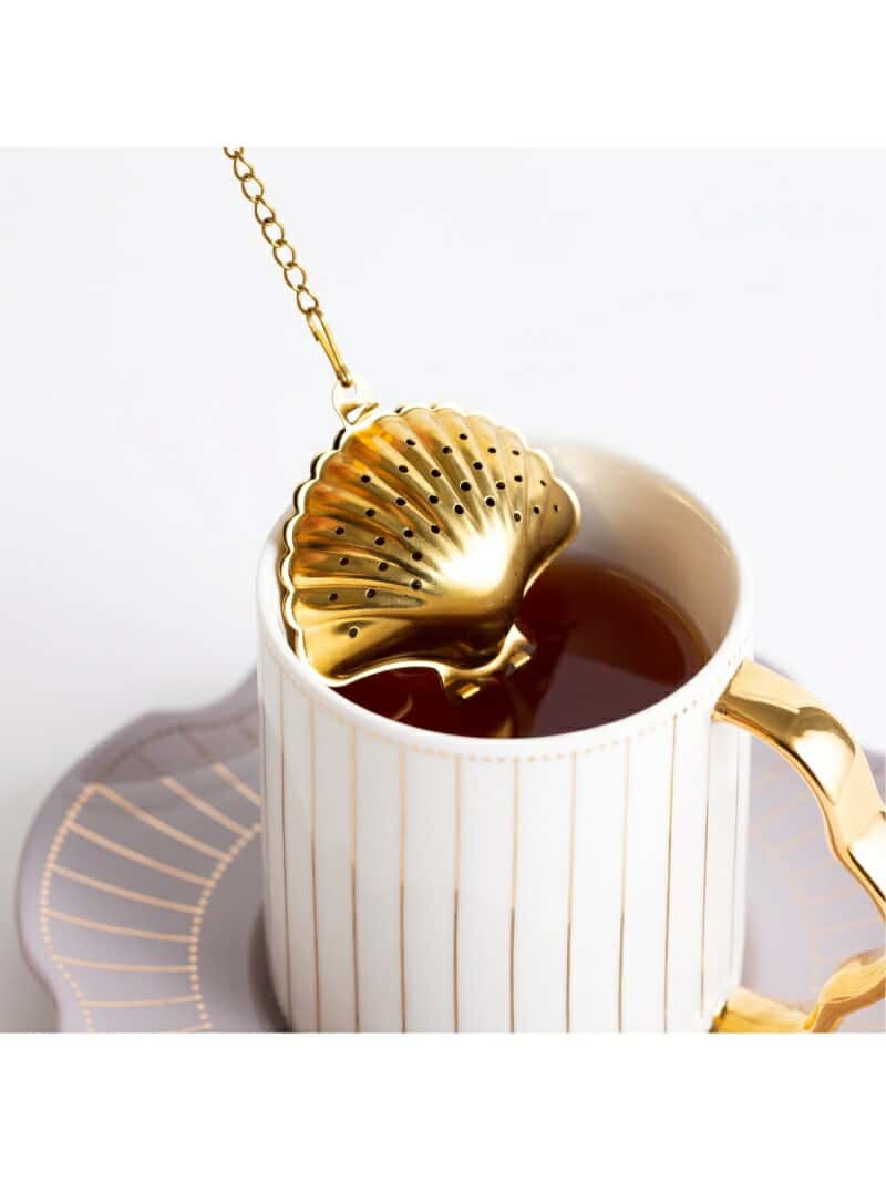 【SALE／50%OFF】Francfranc ティーストレーナー シェル フランフラン 食器・調理器具・キッチン用品 その他の食器・調理器具・キッチン用品