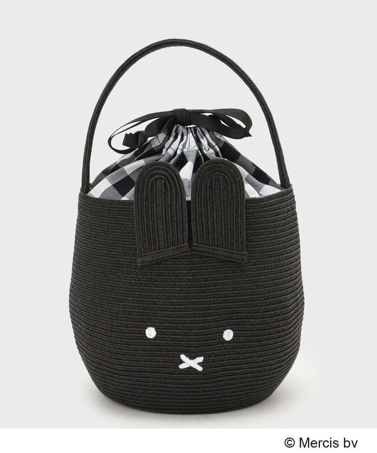 【SALE／40%OFF】OPAQUE.CLIP 【Dick Bruna * OPAQUE.CLIPコラボ】miffy ペーパーポットバッグ オペークドットクリップ バッグ ハンドバッグ ブラック