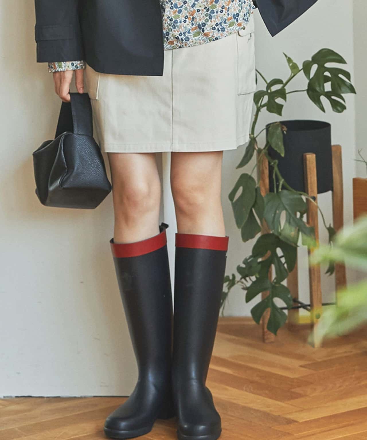 【SALE／10%OFF】AIGLE ミリカ ヒールラバーロングブーツ エーグル シューズ・靴 レインシューズ・ブーツ ブラック ホワイト【送料無料】